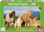 Schmidt Spiele Puzle 200 zirgi ģimenes