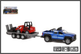 Hipo Auto metāls ar piekabi 30cm