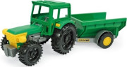 Wader Farmer traktors ar piekabi kartona